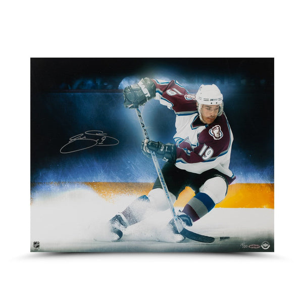 Joe Sakic "Stop On A Dime" 16 x 20 Photo