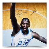 Autographed Michael Jordan UNC Breaking Through