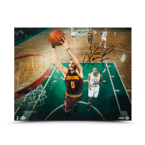 Kevin Love Autographed Fast Break Jam Photo