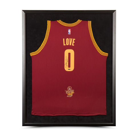 Kevin Love Autographed & Framed Cleveland Cavaliers Swingman Maroon Jersey With 2016 NBA Finals Championship Logo