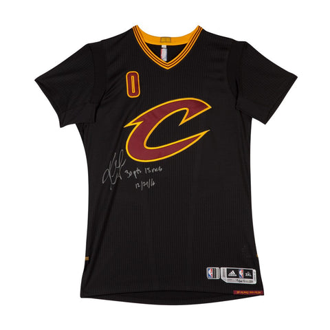 Kevin Love Autographed & Inscribed Cleveland Cavaliers Adidas Authentic Black "Pride" Game-Worn Jersey