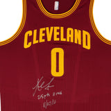 Kevin Love Autographed & Inscribed Cleveland Cavaliers Adidas Authentic Wine Game-Worn Jersey