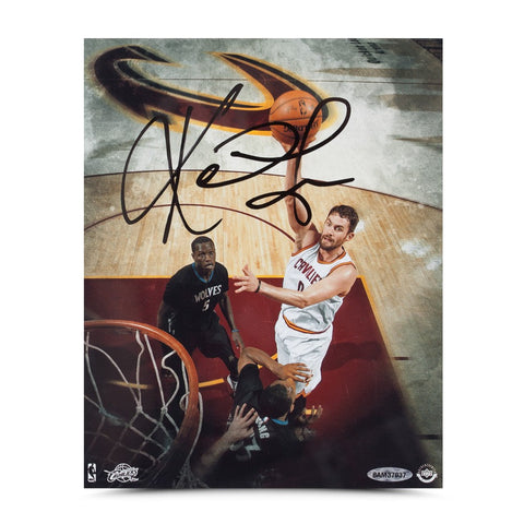 Kevin Love Autographed Over the Top Photo