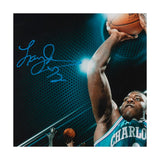 Larry Johnson Autographed "Fadeaway" 16 x 24