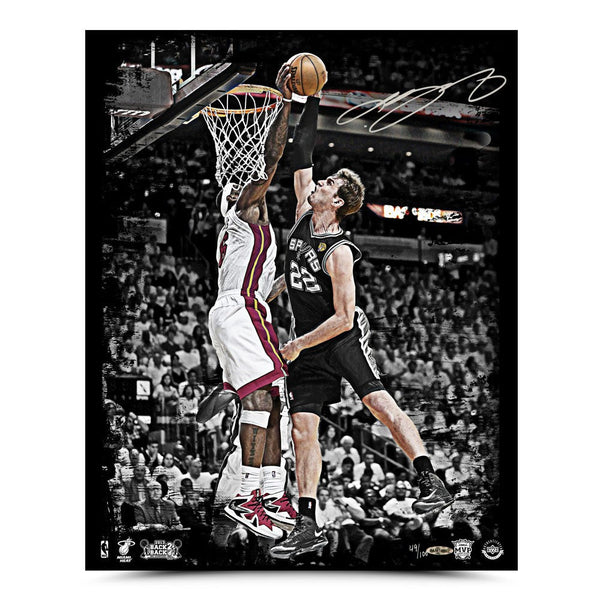 LeBron James Autographed 2013 Finals Rejection Photo