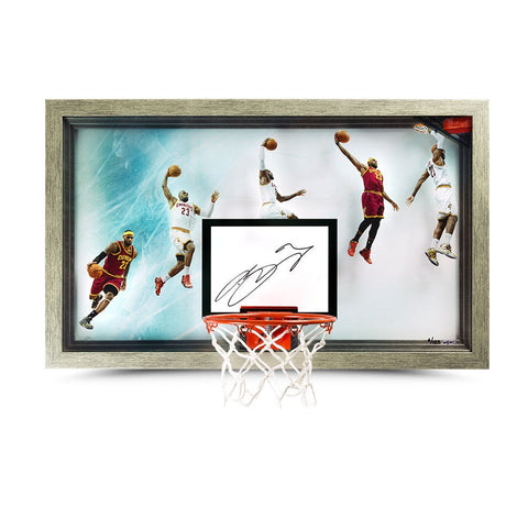 LeBron James Autographed "Chronology Jam" Backboard