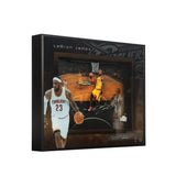 LeBron James Autographed "Liftoff" 16 x 20 Shadow Box