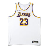 LEBRON JAMES AUTOGRAPHED LOS ANGELES LAKERS ASSOCIATION EDITION AUTHENTIC NIKE JERSEY