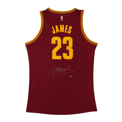 LeBron James Signed Cleveland Cavaliers Authentic Adidas Road Jersey