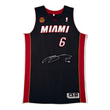 LeBron James Signed 2013 Miami Heat NBA Finals MVP Patch Authentic Jersey