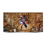 Magic Johnson & Larry Bird Autographed Arch Rivals 36 x 18