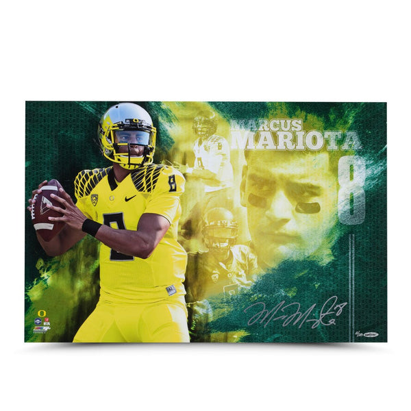 Marcus Mariota Autographed "College Sensation" 16 x 24 Photo