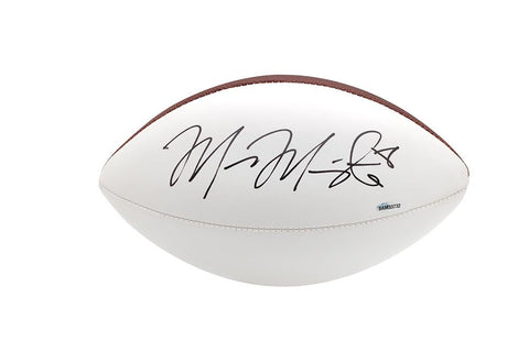 Marcus Mariota Autographed White Panel Wilson Football