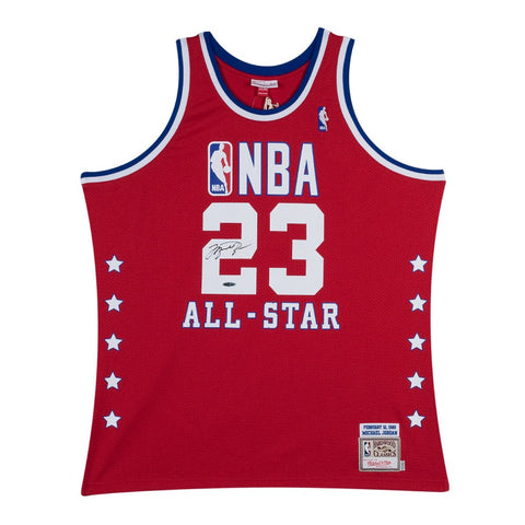 Michael Jordan Signed 1989 Red All-Star Jersey