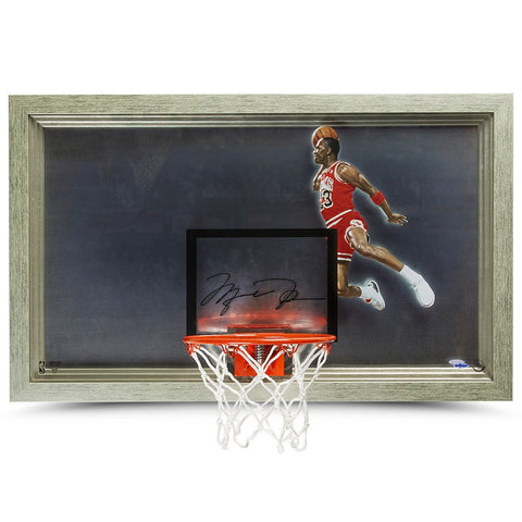 Michael Jordan Autographed 1988 Slam Dunk Backboard