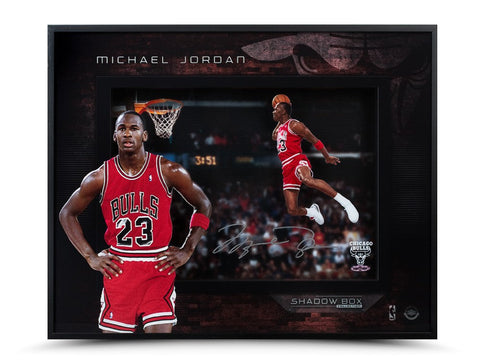 Michael Jordan Autographed "88 Slam Dunk" 16" x 20" Shadow Box