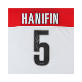 Noah Hanifin Autographed White Reebok Premier Carolina Hurricanes Jersey