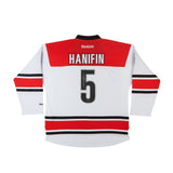 Noah Hanifin Autographed White Reebok Premier Carolina Hurricanes Jersey