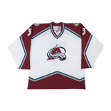 Patrick Roy Autographed & Inscribed Authentic Heroes of Hockey White Colorado Avalanche Jersey