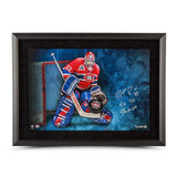 Patrick Roy Autographed & Inscribed Breaking Through 24 x 16