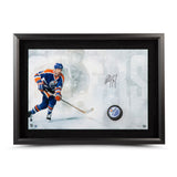 Paul Coffey Autographed "Slap Shot" Breaking Through