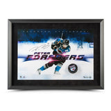 Peter Forsberg Autographed Avalanche Slap Shot Breaking Through