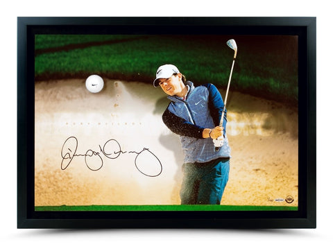 Rory McIlroy Autographed Breaking Through with Range Driven Ball