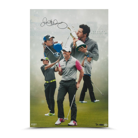 Rory McIlroy Signed Destiny Fulfilled 16 x 24