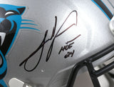 Julius Peppers Signed Panthers F/S Speed Authentic Helmet w/ HOF- Beckett W Holo