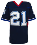 Willis McGahee (BILLS) Signed Navy Blue Custom Football Jersey - (SCHWARTZ COA)
