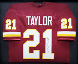 Washington Redskins Sean Taylor Autographed Framed Red Jersey Beckett #AB79141