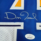 Autographed/Signed Dan Issel Denver White Retro Rainbow Jersey JSA COA