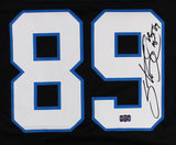 Steve Smith Sr Signed Panthers Mitchell & Ness Game Black Jersey "Agent 89" Insc