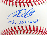 Roy Oswalt Autographed Rawlings OML Baseball w/The Wizard- JSA W *Blue