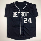 Autographed/Signed MIGUEL CABRERA Detroit Blue Baseball Jersey JSA COA Auto