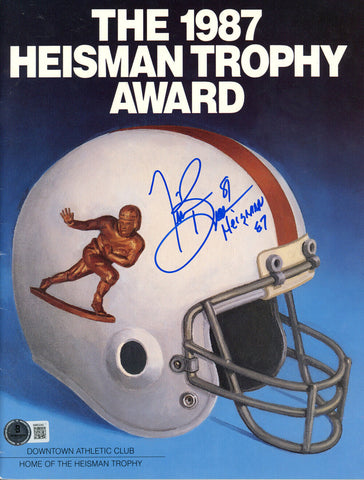 Tim Brown Signed 1987 Heisman Journal Magazine Heisman Beckett 47470