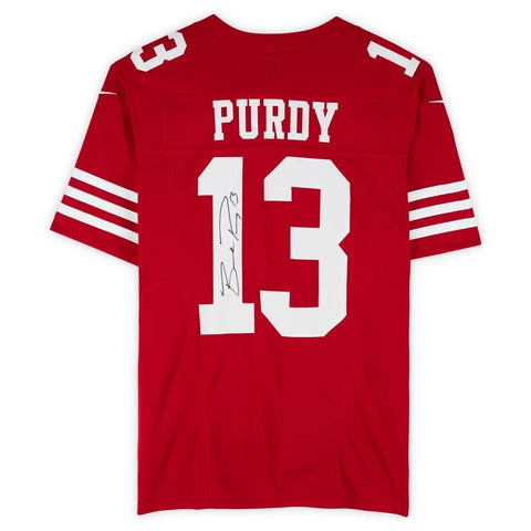 Brock Purdy San Francisco 49ers Signed Scarlet Nike Limited Jersey Fanatics