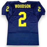 Charles Woodson Autographed SIGNED Jersey - Navy - JSA Authenticated