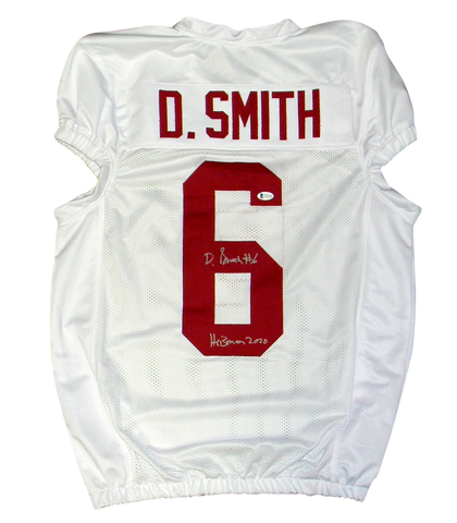 DEVONTA SMITH SIGNED ALABAMA CRIMSON TIDE #6 JERSEY BECKETT W/ HEISMAN 2020