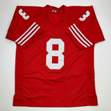 Autographed/Signed Steve Young San Francisco Red Football Jersey JSA COA