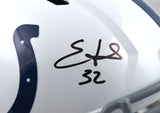 Edgerrin James Autographed Indianapolis Colts F/S Speed Helmet- Beckett W Holo