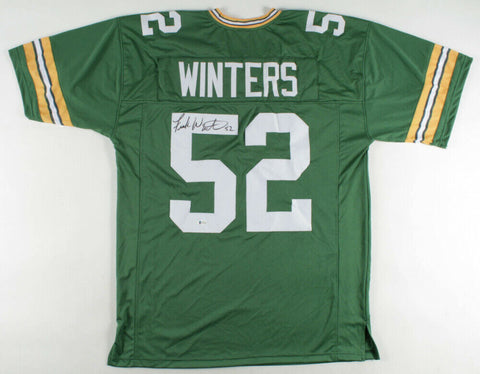 Frank Winters Signed Green Bay Packers Jersey (Beckett COA) SB XXXI Champion