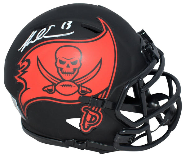 MIKE EVANS SIGNED TAMPA BAY BUCCANEERS BUCS ECLIPSE SPEED MINI HELMET BECKETT