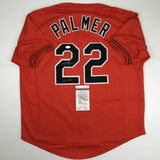 Autographed/Signed JIM PALMER HOF 1990 Baltimore Orange Jersey JSA COA Auto