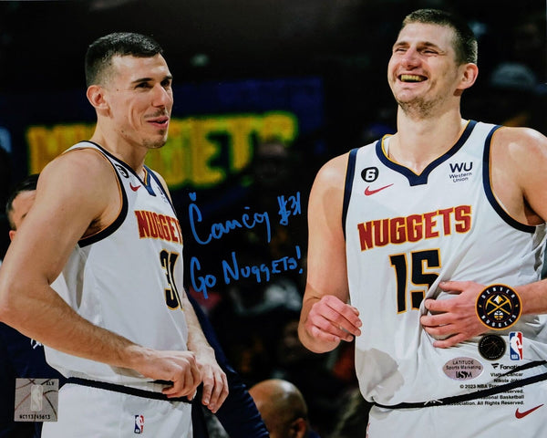 Vlatko Cancar Autographed Denver 8x10 Action Photo w/ Jokic LSM COA