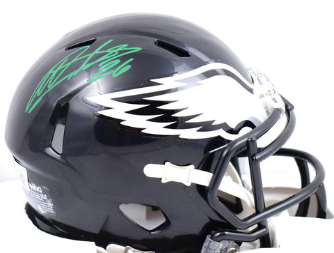 Miles Sanders Signed Philadelphia Eagles ALT 22 Speed Mini Helmet-Beckett W Holo