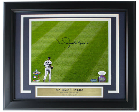 Mariano Rivera Signed Framed New York Yankees 2009 World Series 8x10 Photo JSA