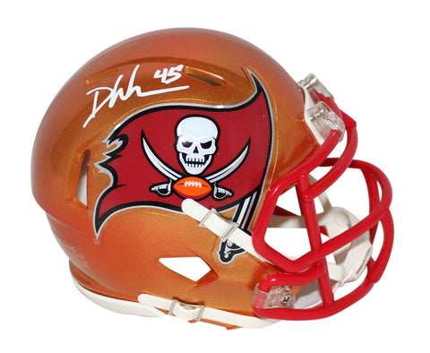 Devin White Autographed Tampa Bay Buccaneers Flash Mini Helmet BAS 33968