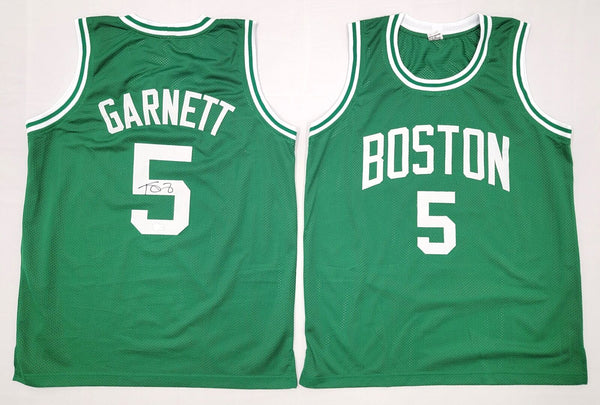 Kevin Garnett Autographed Boston Celtics Green Custom Jersey Beckett Witness