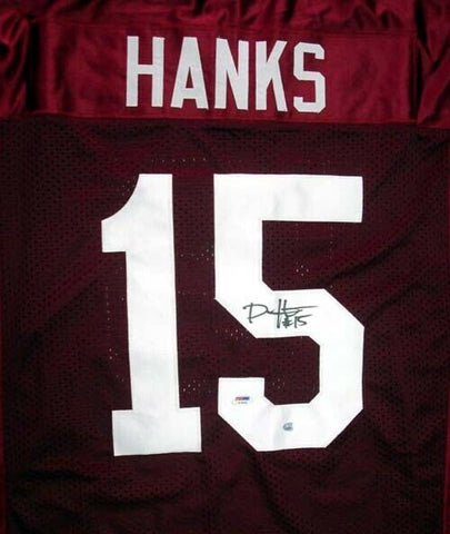 ALABAMA DARIUS HANKS AUTOGRAPHED SIGNED RED JERSEY PSA/DNA ROOKIEGRAPH 29383